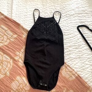 Intimately free people - black tank bodysuit - xs/s - nwot